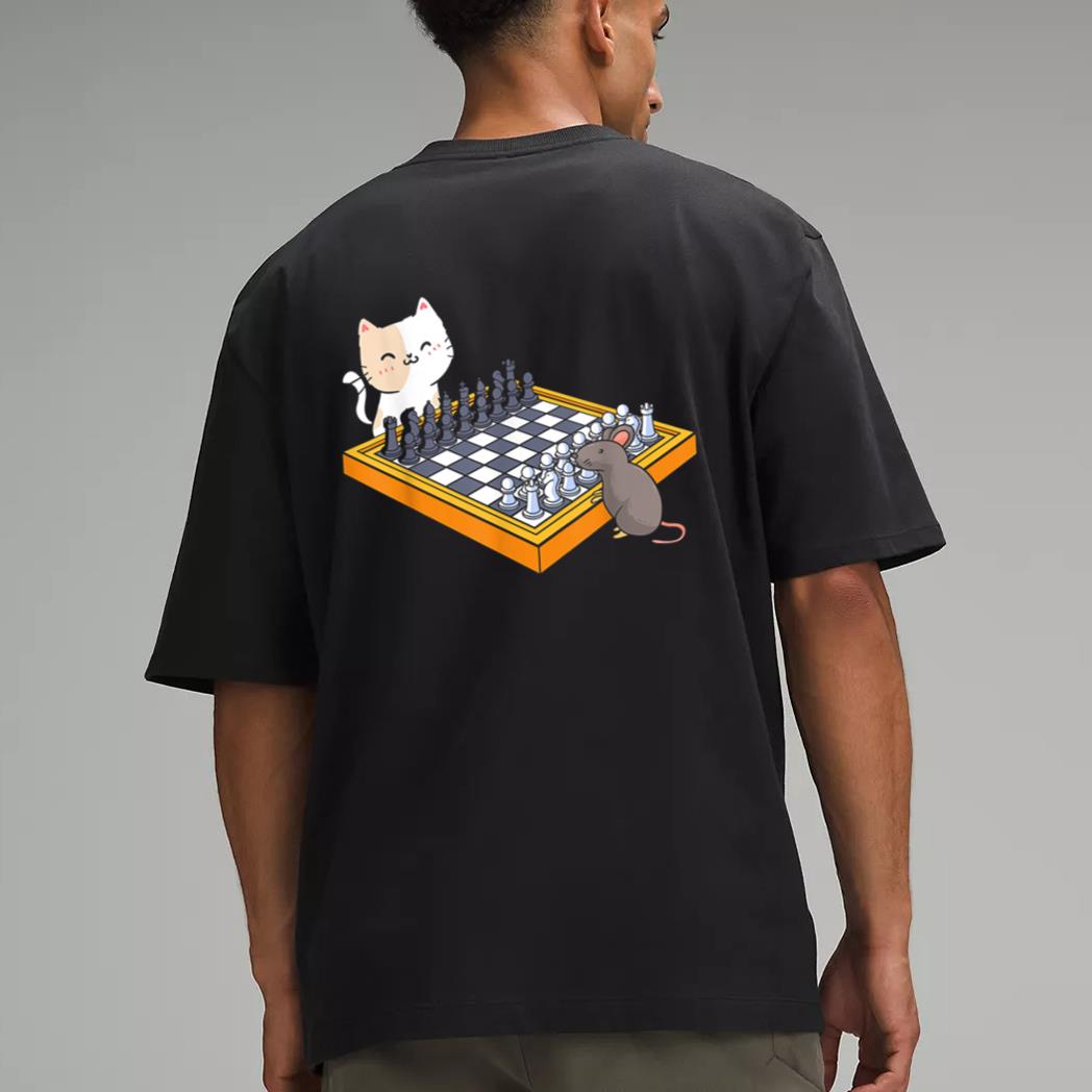 Cat Owner Chess Board Grandmaster Board Game Chess Player Men T-Shirt