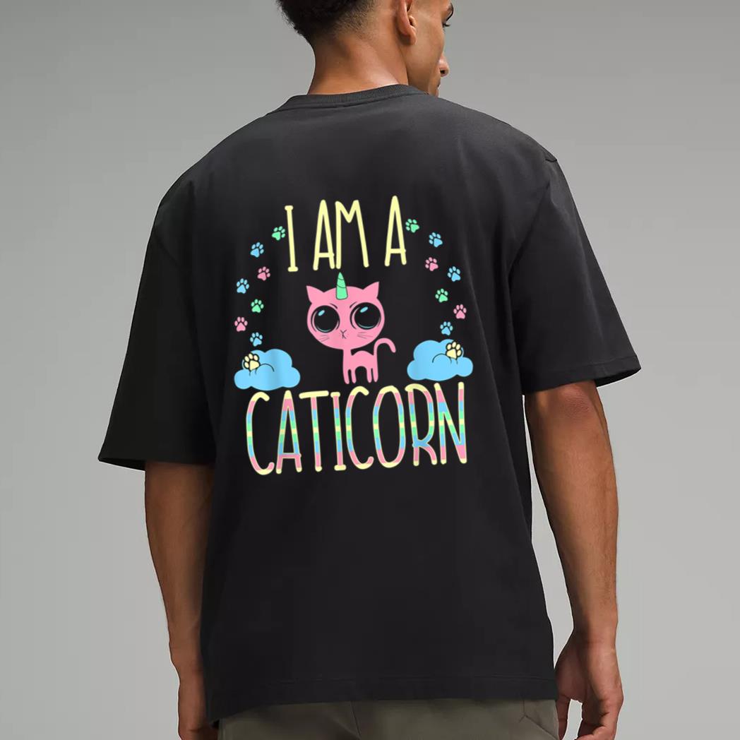Caticorn Half Unicorn Half Cat Cute Men T-Shirt