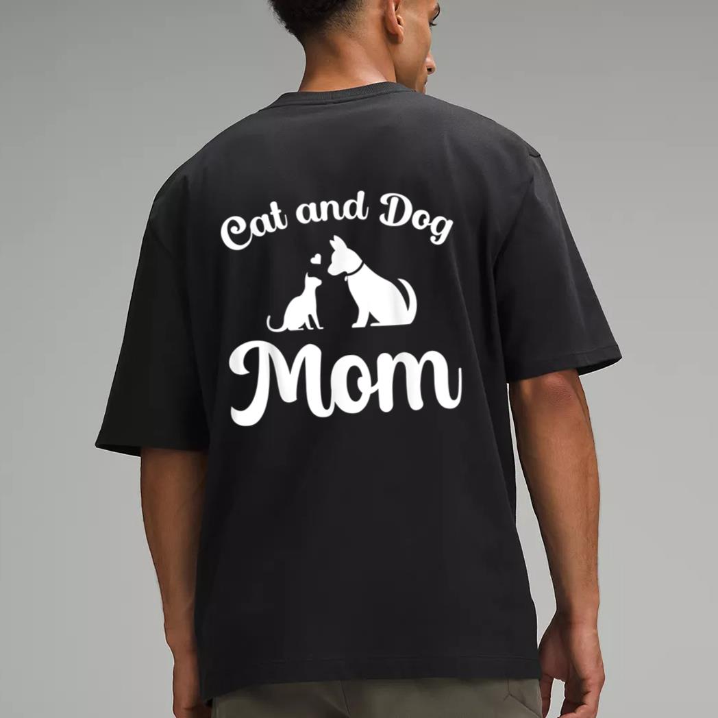 Cats and Dogs Mom Mother's Day Puppy Pets Animals Lover Men T-Shirt