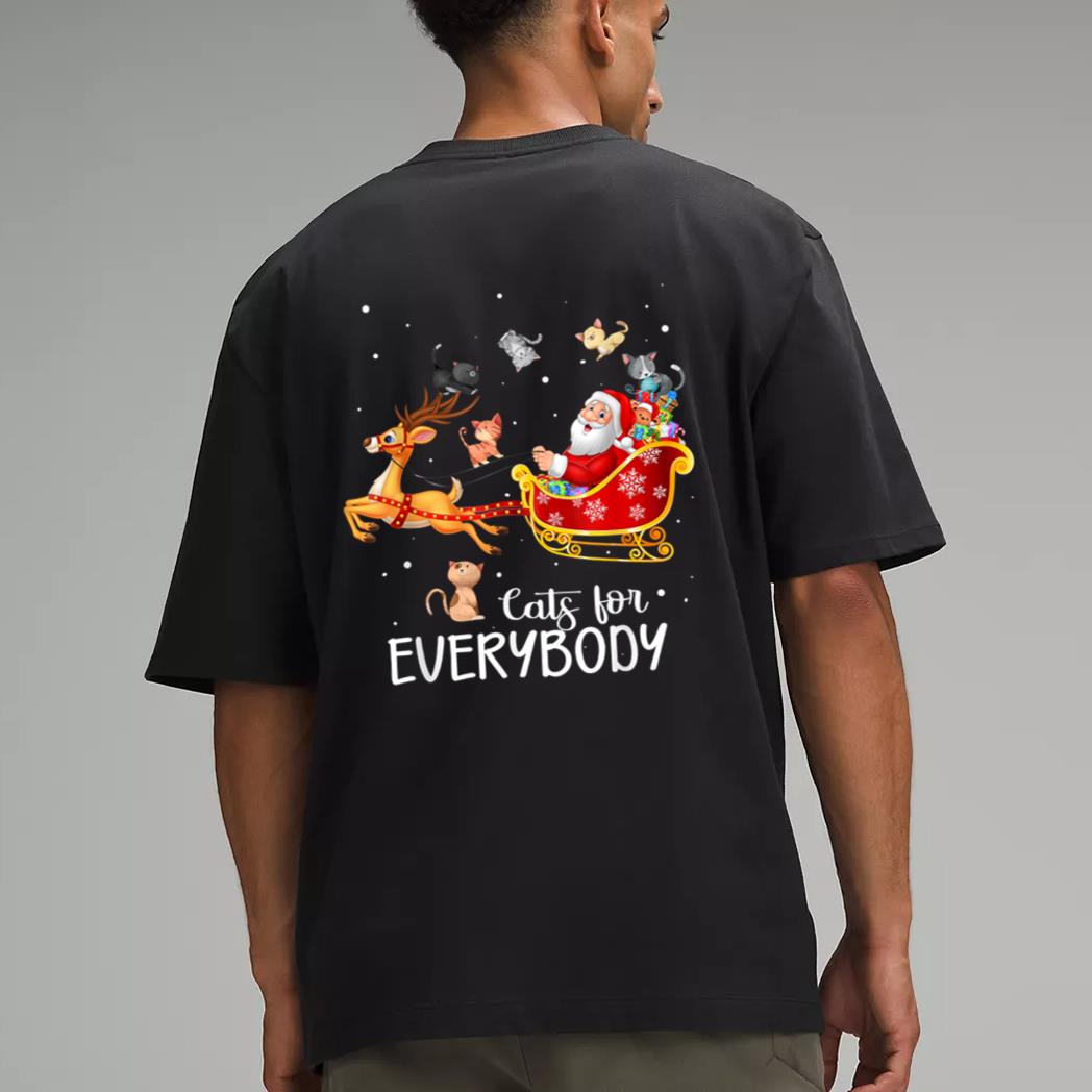 Cats For Everybody Cat Christmas Pajama Family Party Gifts Men T-Shirt