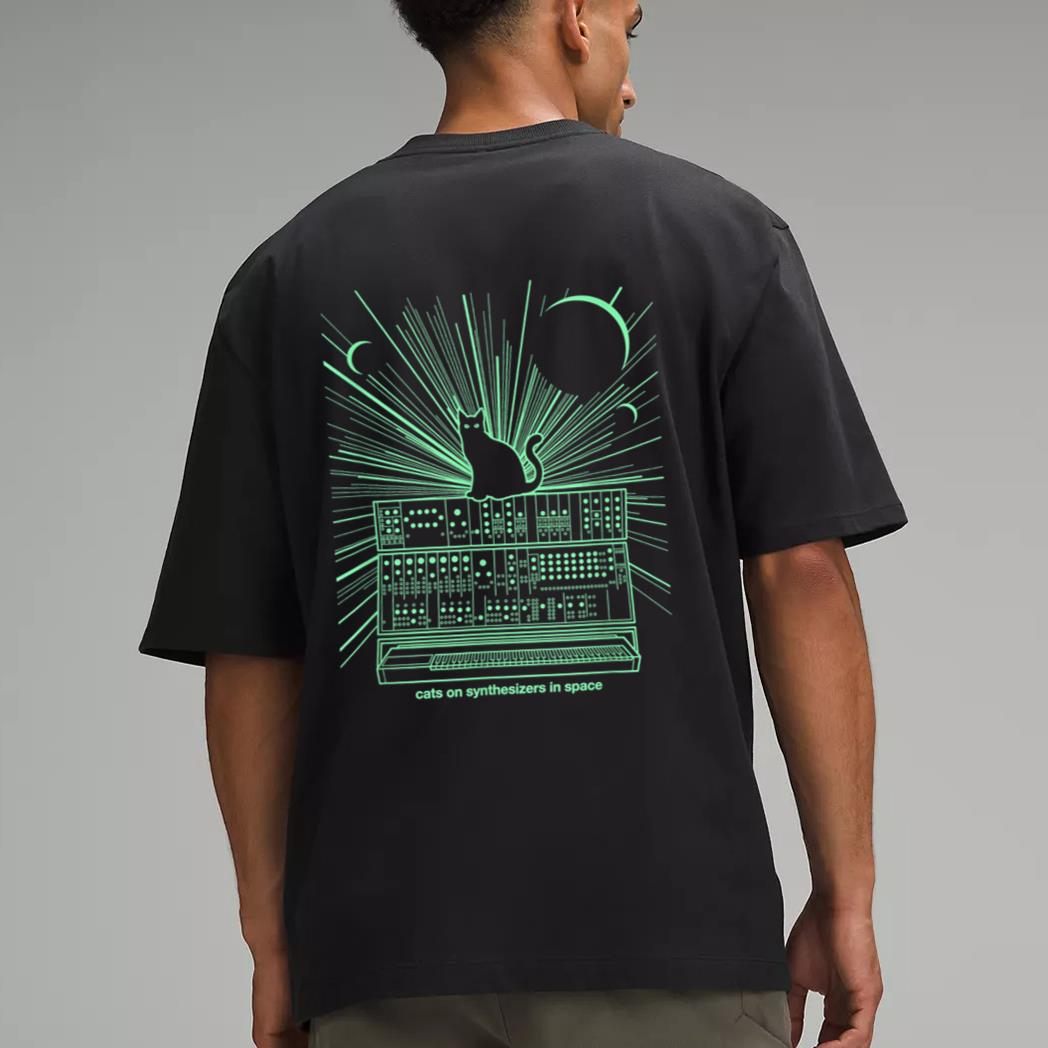 Cats On Synthesizers In Space Men T-Shirt