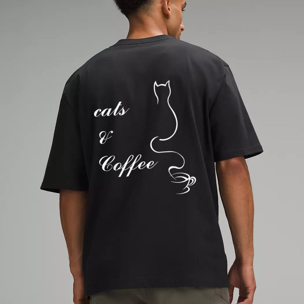 Cute Cats and Coffee Men T-Shirt