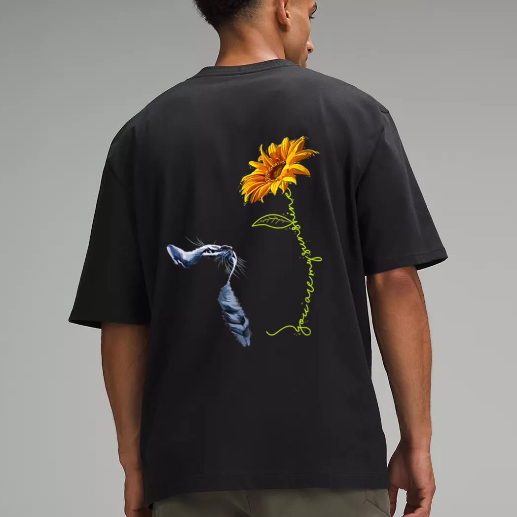 Cute Sunshine Cat T-Shirt you are my Black Cats Lover Men T-Shirt