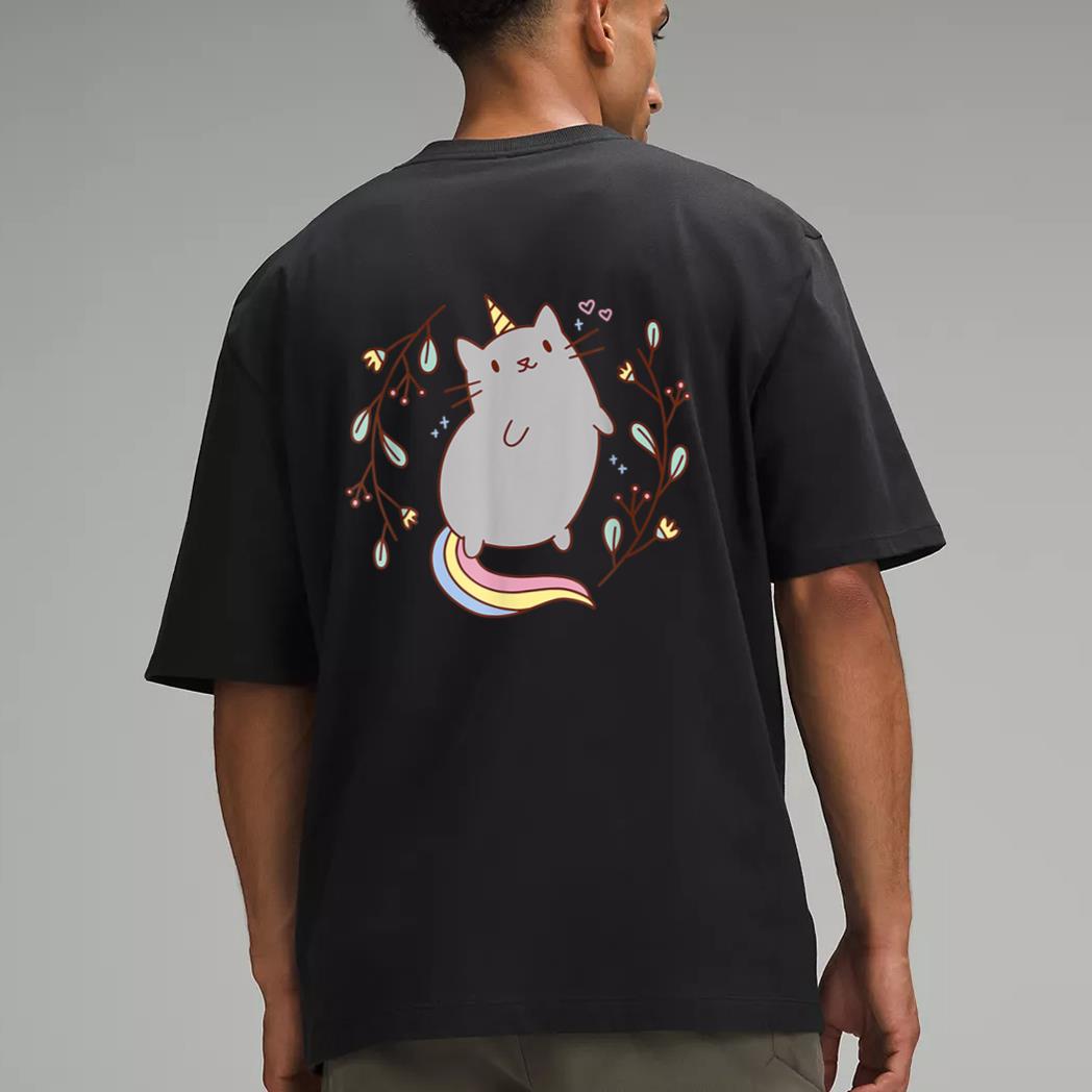 Cute Unicorn Cat Kitten Graphic Men T-Shirt
