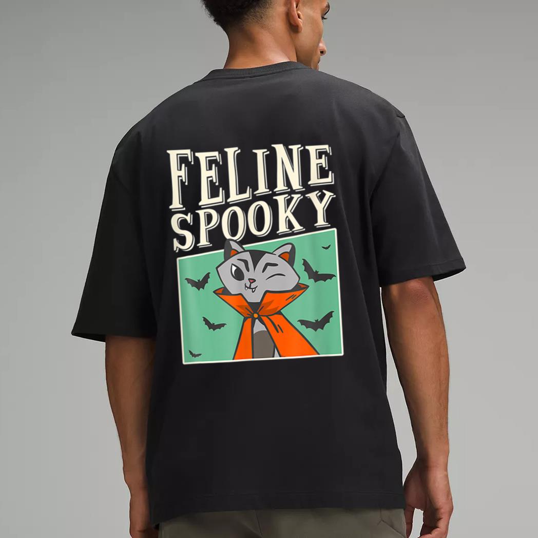 Feline Spooky Halloween Cat Owner Costume Men T-Shirt