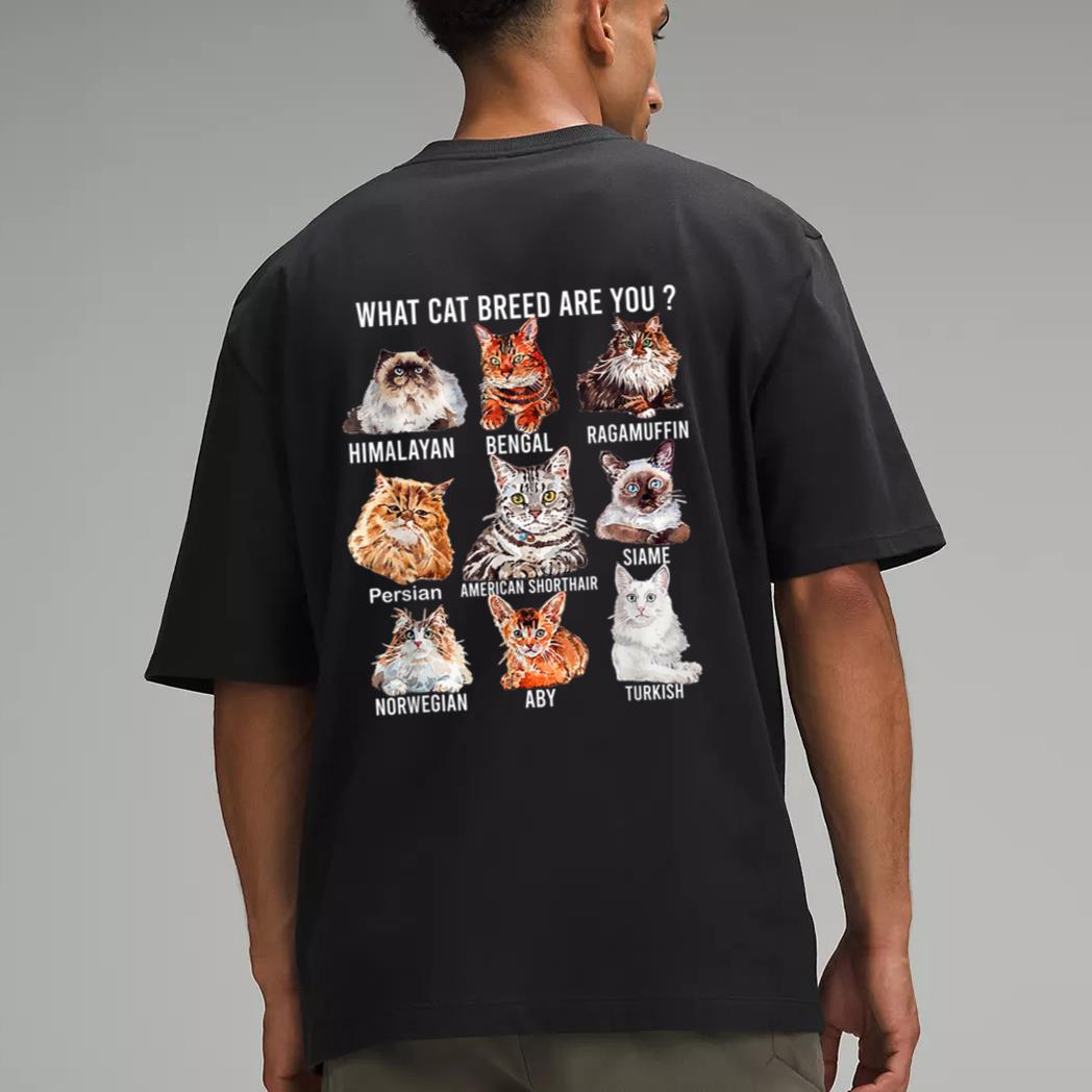 Funny Cat Lover Personality Est Cat Breed Cute Cats Breeds Men T-Shirt