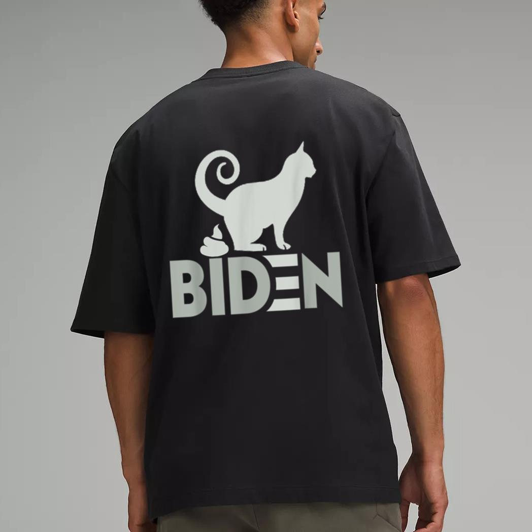 funny My Cat Hates joe Biden I Love My Cat Anti Joe Biden Men T-Shirt