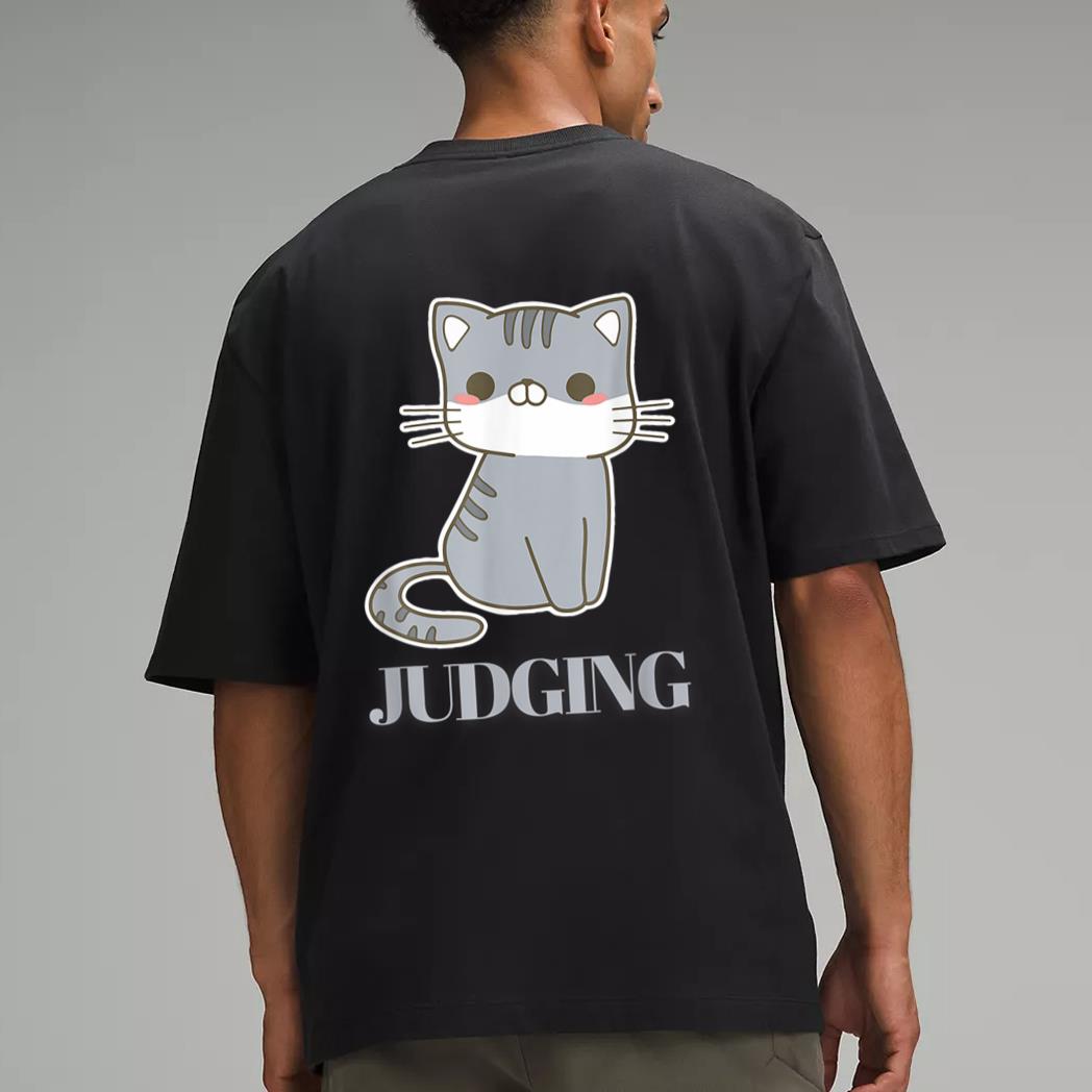Judging Meme Funny Retro Style Vintage Cats Men T-Shirt