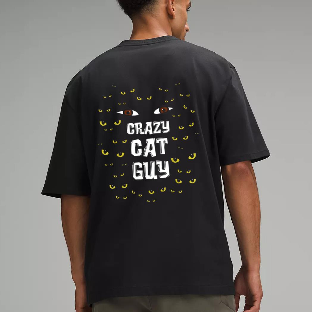 Mens Crazy Cat Guy & Cat Daddy Men T-Shirt