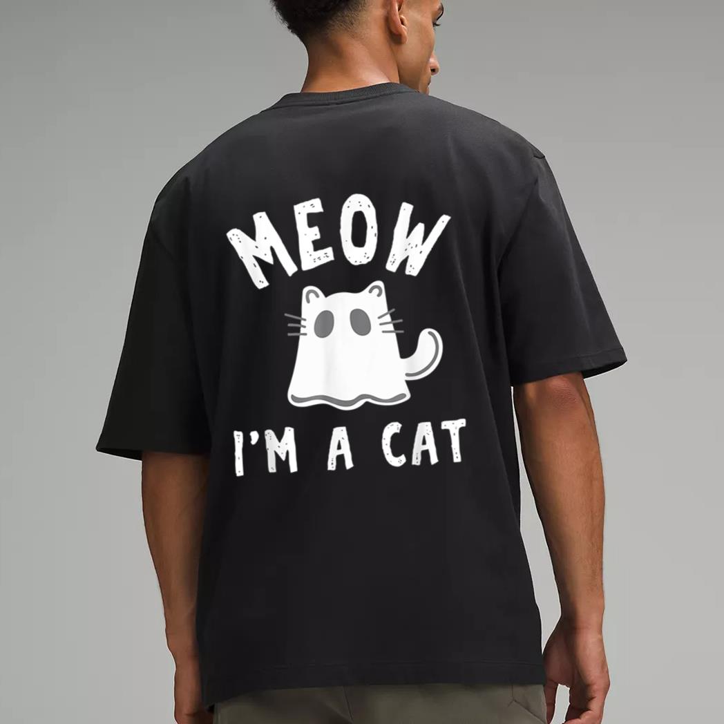 Meow I M A Cat Halloween Costume Men T-Shirt