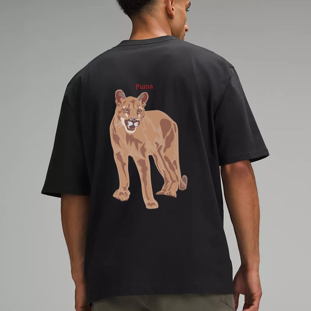 Mountain Lion Cougar  Big Cat Lover Men T-Shirt