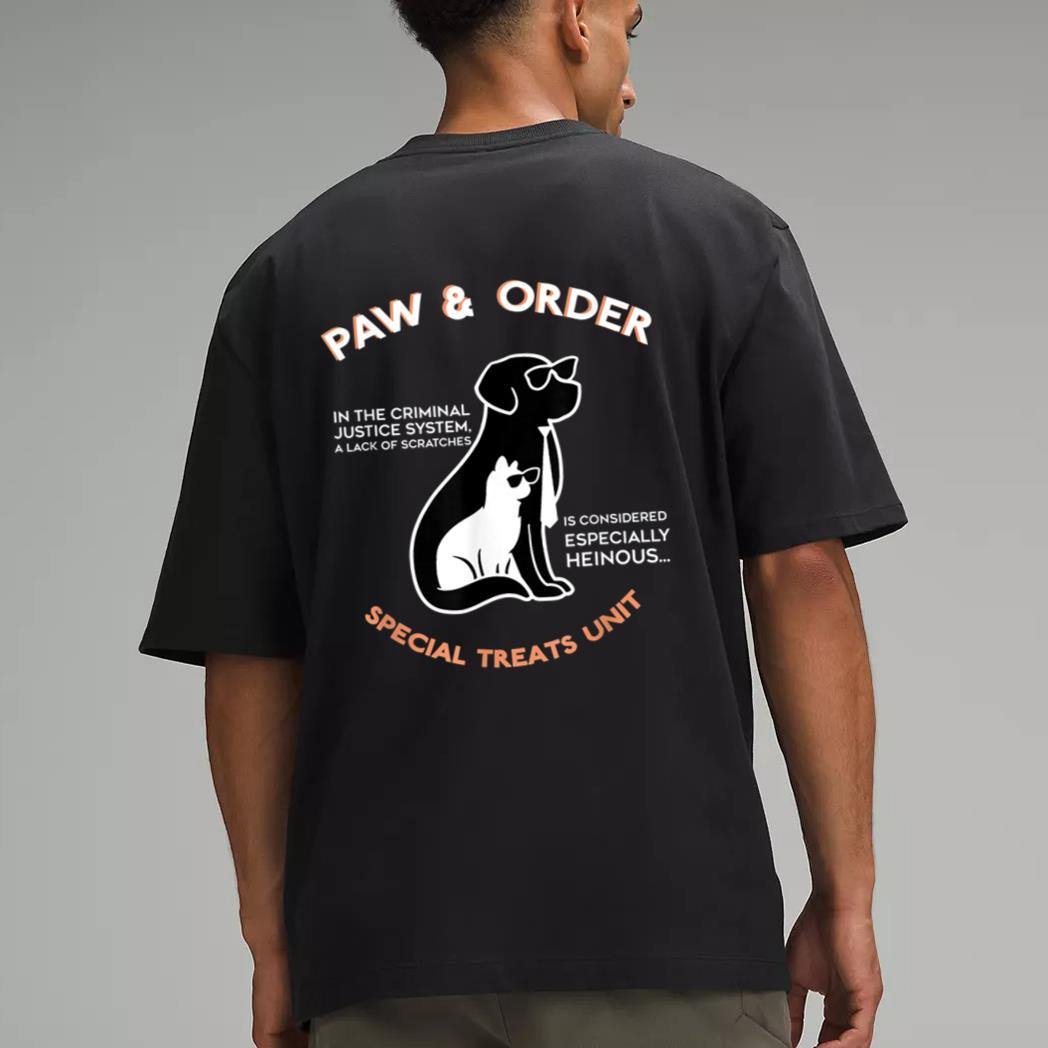 Paw and Order Special Treats Unit Training Dog And Cat Men T-Shirt