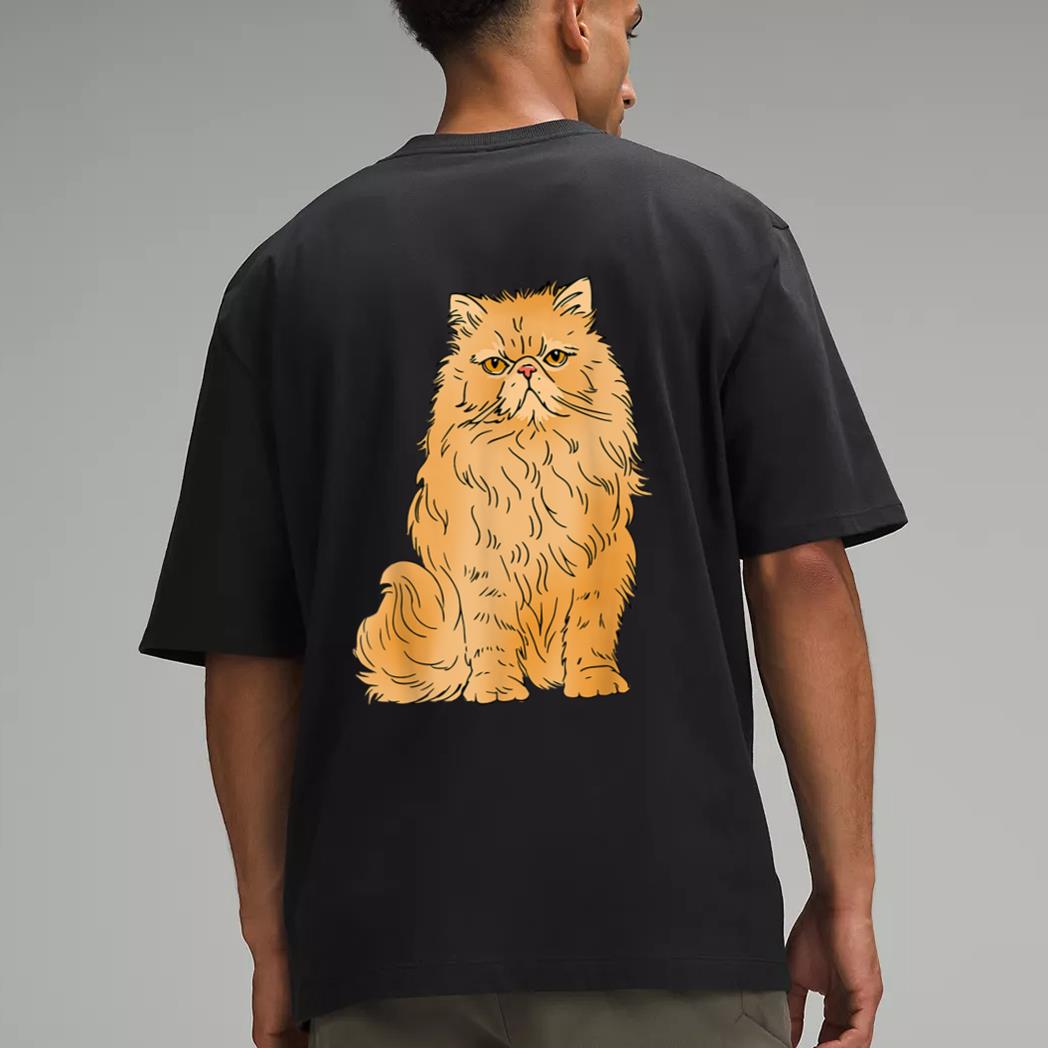 Persian Cat Design Leave Me Alone Cat Angry Persian Cat Men T-Shirt