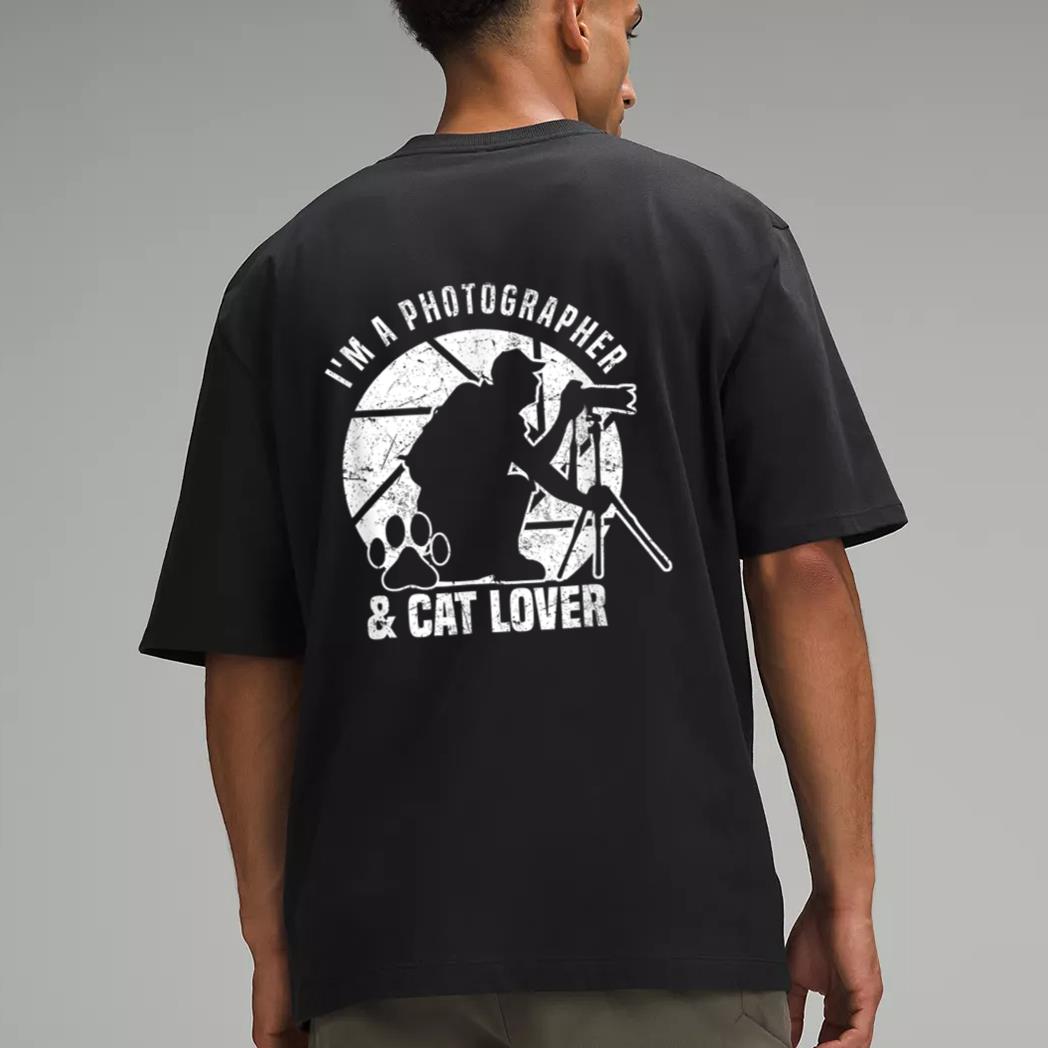 Photography I M A Photographer Cat Lover Photograph Men T-Shirt