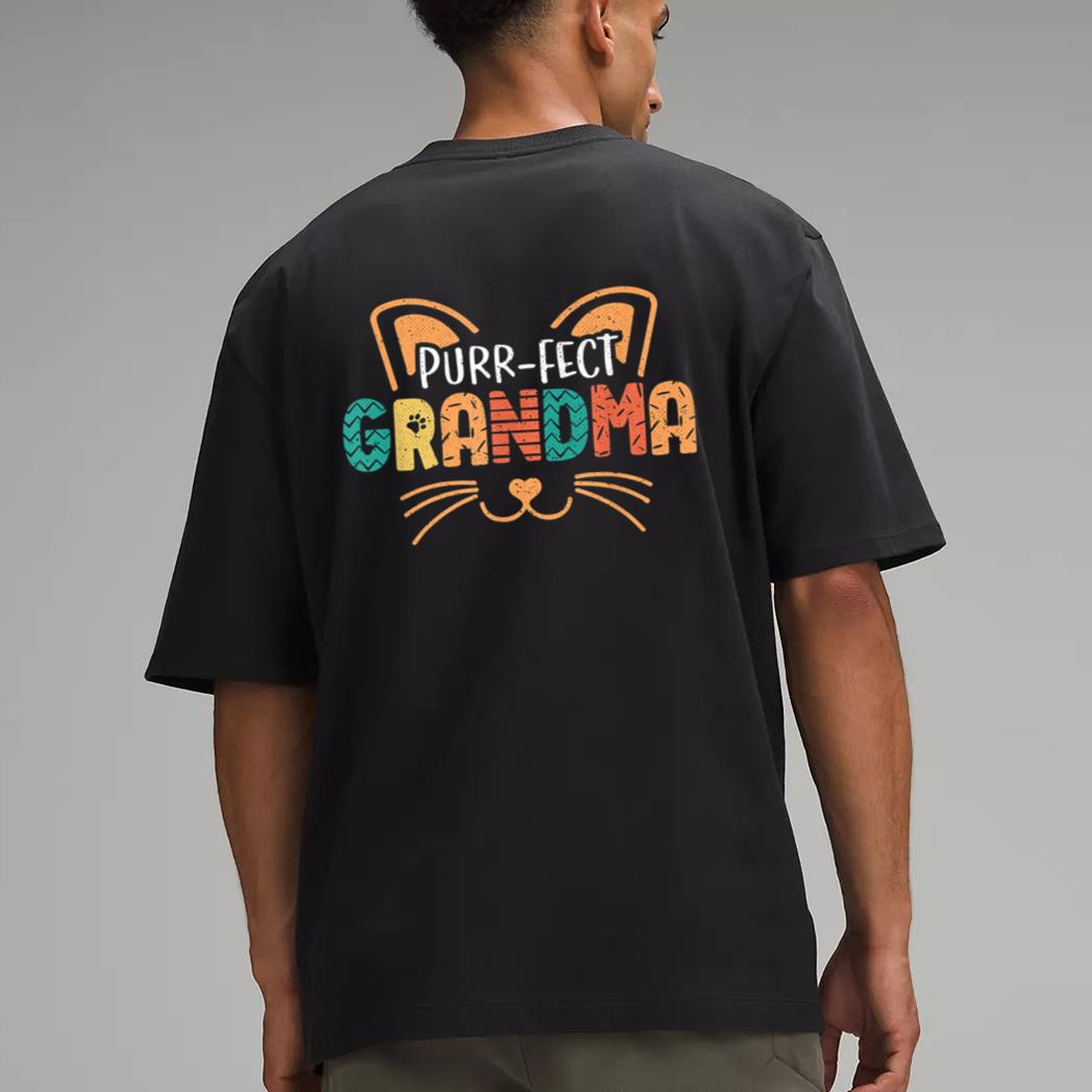 Purr-fect Cat Grandma Cats Lover Men T-Shirt