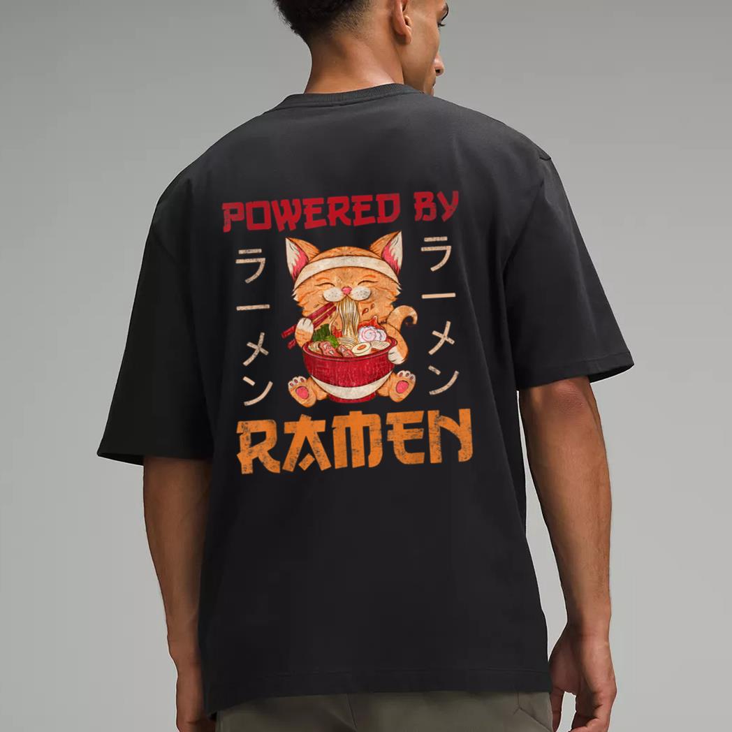 Ramen Cat Kawaii Anime Japanese Food Gift Men T-Shirt