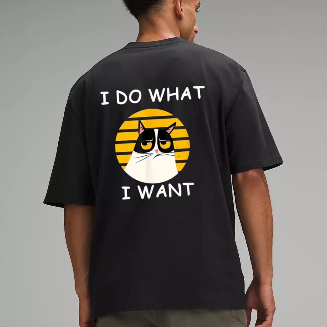 Retro I Do What I Want With My Cat Funny Cat Love Men T-Shirt
