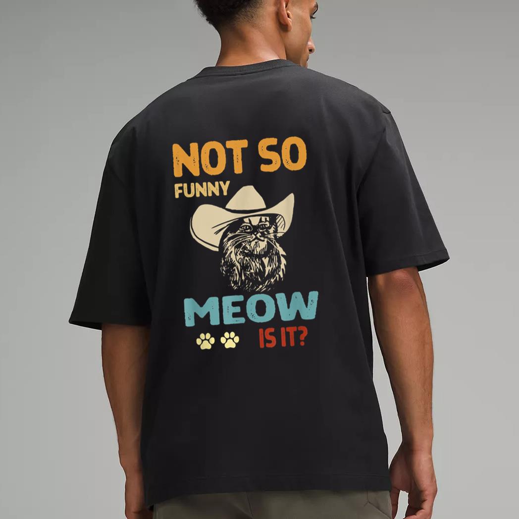 super state trooper retro cat shirt not so funny meow is it Men T-Shirt