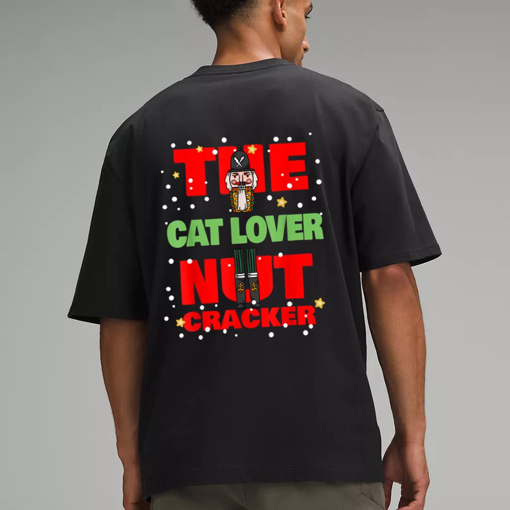 The Cat Lover Nutcracker Funny Christmas Family Group Pajama Men T-Shirt