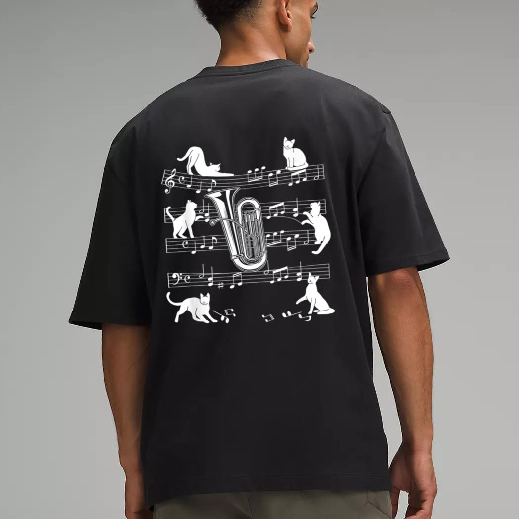 Tubist Cats for Cat loving Tuba player Men T-Shirt