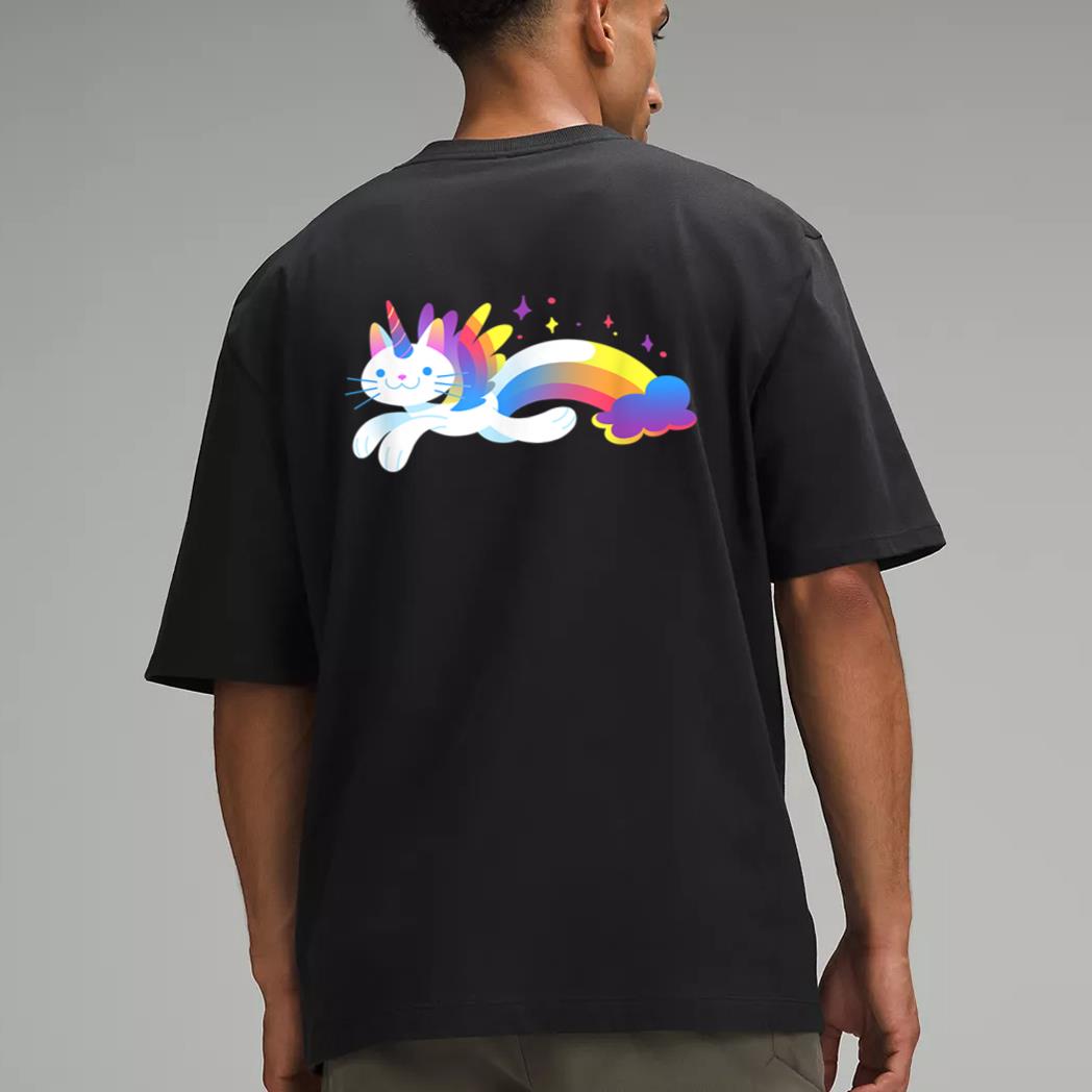 Unicorn Kitty Rainbow  - Flying Unicat Caticorn Men T-Shirt